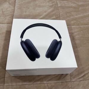 Apple AirPods, Max wireless headset, empty box.